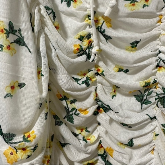 Haley & June NWT White Floral Spaghetti Strap Ruched Dress Women’s Plus Size 2X - Picture 5 of 15